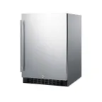 image of Summit SPR627OSCSS 24" Built-in or Freestanding Outdoor Refrigerator in Stainless Steel, 4.6 cu. ft.