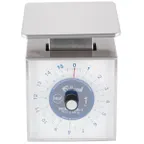 image of Edlund SR-1 1-9 lb Stainless Portion Scale, 16 oz/1/8 oz Graduation, Rotating Vertical Dial, 6-7" Platform