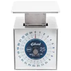 image of Edlund SR-25 10-29 lb Stainless Scale, 25 lb, 4 oz Graduation, Rotating Dial, 6-7" Platform, Dishwasher Safe
