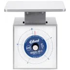 image of Edlund SR-5 OP - 9 lb Portion Scale, Stainless Steel, Rotating Dial, 8-9" Platform, Top Loading, Dishwasher Safe