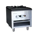 image of Serv-Ware SSSP-1 Gas Stock Pot Range w/ (1) Two Ring Burner, 18" W X 24"D, 110.000 BTU