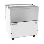 image of Beverage Air ST34HC-W 34" Dual Sided Milk Cooler, Cold Wall, 8 Crates Capacity