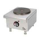 image of Star 501FF 12" Electric Countertop Hotplate w/ (1) Solid Burner, Infinite Controls, 208/240v