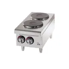 image of Star 502FF 12" Electric Countertop Hotplate w/ (2) Solid Burners, Infinite Controls, 208/240v