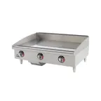 image of Star 536TGF 36" Countertop Electric Griddle with 36" x 20.75" Surface, Steel Plate, Thermostatic Controls