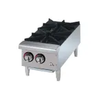 image of Star 602HF 12" Countertop Gas Hotplate with (2) Burners, Manual Controls, 50.000 BTU