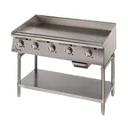 image of Star 772TCHSA 72" Countertop Electric Griddle with 72" x 24" Surface, Chrome Plate, Thermostatic Controls