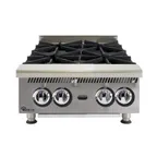 image of Star 804HA 24" Countertop Gas Hotplate with (4) Burners, Manual Controls, 120.000 BTU