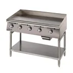 image of Star 860MA 60" Countertop Manual Gas Griddle, 1" Steel Plate, 150.000 BTU