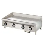 image of Star 860TCHSA 60" Countertop Gas Griddle, Snap-Action Thermostat, 1" Chrome Plate, 150.000 BTU