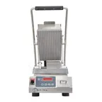 image of Star PGT7EA Single Panini Sandwich Grill w/ Aluminum Grooved Plates, Electronic Controls, 120V