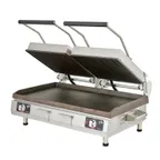 image of Star PSC28IGT Double Cast Iron Sandwich Grill w/ Grooved & Smooth Plates, Manual Controls