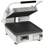 image of Star PST14IE Single Cast Iron Panini Press Grill w/ Smooth Plates, Electronic Controls