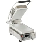 image of Star PST7EA-120V Single Sandwich Grill w/ Aluminum Smooth Plates, Electronic Controls, 120V