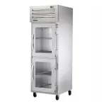 image of True STA1H-2HG 1-Section 2-Door Glass Heated Holding Cabinet, Stainless Steel, 208-230V