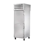 image of True STA1RPT-1S-1G-HC 28" 1-Section Pass-Thru Refrigerator w/ Front Solid & Rear Glass Door, Aluminum Interior-Stainless Floor