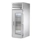 image of True STA1RRI-1G-HC 35" 1-Section Roll-In Refrigerator w/ Glass Door, Stainless Steel Exterior-Aluminum Interior
