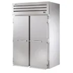 image of True STA2RRI89-2S 68" Two Section Roll-In Refrigerator w/ 2 Solid Door, Stainless Steel Exterior-Aluminum Interior, 89"H