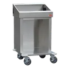 image of Steril-Sil CRT24-1HP Open Base Stainless Steel Food Pan Cart w/ (1) Full-Size Food Pan