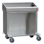 image of Steril-Sil CRT36-5TP Stainless Steel Dispensing Cart w/ 5 Third-Size Food Pans