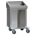 image of Steril-Sil E1-CRT24-2V Silverware Dispensing Cart w/ (2) E1 Inserts, (75) Trays, (4) 5" Glass Racks Capacity