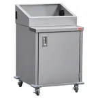 image of Steril-Sil E1-ENC24-2V Stainless Steel 2 Insert Silverware Dispensing Cart w/ Enclosed Base
