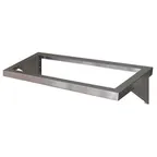 image of Steril-Sil E1-WDB-2H 304 Stainless Steel Wall Shelf, 35" x 12.5", 18 Gauge, #4 Finish, Angled Cutouts