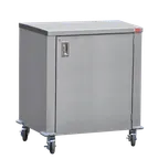 image of Steril-Sil ENC24-FLAT 24" Stainless Steel Enclosed Mobile Counter w/ Flat Work Top