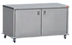 image of Steril-Sil ENC60-FLAT Stainless Steel Enclosed Mobile Counter with Flat Work Top