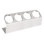 image of Steril-Sil HKS-4 Cantilever Silverware Dispenser, 4-Hole, 304 Stainless Steel, Countertop/Wall-Mount