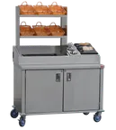 image of Steril-Sil KIT-ENC48-452 Mobile Merchandiser Counter with Silverware and Napkins