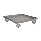 image of Steril-Sil MCD-301 Stainless Steel Milk Crate Dolly, 27"W x 27"D x 8"H, 4-Stack Capacity