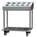 image of Steril-Sil OBC36-10 Open Base Tray & Silverware Cart, Holds (150) 14" x 18" Trays