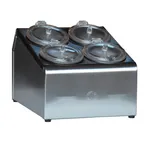 image of Steril-Sil TC-4SW Condiment Dispenser, 4-Hole, 2x2, Non-Insulated, Stainless Steel, Silver