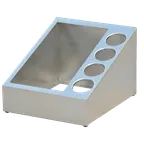 image of Steril-Sil VTC-1HP-4 Countertop Dispenser, 5-Section, Non-Insulated, 30 oz, Stainless Steel, Silver