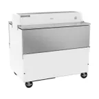 image of Beverage Air STF49HC-1-W-02 49" Dual Sided Milk Cooler, Forced Air, 12 Crates Capacity
