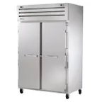 image of True STG2DT-2S 52" 2-Section Reach-In Refrigerator/Freezer Combo w/ 2 Solid Doors