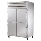 image of True STG2F-2S-HC 52.63" 2-Solid Door Reach-In Freezer, Top Mounted, 52 cu. ft., Stainless Steel Front, Aluminum Sides