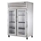 image of True STG2H-2G 2-Section Reach-In Heated Holding Cabinet, 2 Glass Doors, Stainless Steel Front, 3kW, 208-230V