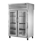 image of True STG2RPT-2G-2S-HC Pass-Thru 2 Section Glass Front / Solid Rear Swing Doors Refrigerator