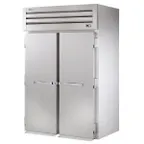image of True STG2RRT-2S-2S-HC 68" 2-Section Roll-Thru Refrigerator w/ Front 2 Solid & Rear 2 Solid Doors, Stainless Steel Front-Aluminum Sides
