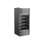 image of Structural Concepts B3632TM 36" Vertical Self-Service Open Air Merchandiser, Laminate Exterior, Self-Contained Top Mounted, 4 Shelves, High Profile, w/ LED Lighting