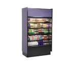 image of Structural Concepts B424TM 47" Vertical Self-Service Open Air Merchandiser, Laminate Exterior, Self-Contained Top Mounted, 4 Shelves, High Profile