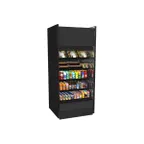 image of Structural Concepts B4732TM 47" Vertical Self-Service Open Air Merchandiser, Laminate Exterior, Self-Contained Top Mounted, 4 Shelves, High Profile, w/ LED Lighting