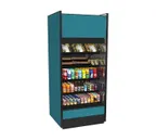 image of Structural Concepts B8832TM 88" Vertical Self-Service Open Air Merchandiser, Laminate Exterior, Self-Contained Top Mounted, 4 Shelves, High Profile, w/ LED Lighting