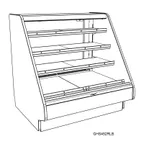 image of Structural Concepts GHS1252RLB (FLAT) 146" Refrigerated Display Case