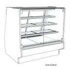 image of Structural Concepts GHSV1252RLB 146" Refrigerated Display Case