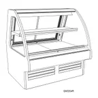 image of Structural Concepts GMDS12R 146" Curved Refrigerated Deli Display Case