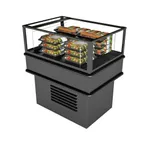 image of Structural Concepts MI36R 74" Self-Service Mobile Island Open Air Merchandiser, Self-Contained, Deck Only