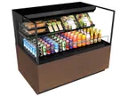 image of Structural Concepts NR3640RSSV 36" Horizontal Self-Serve Open Air Merhandiser in Black, Self Contained, 1 Shelf, Open Flat, w/ LED Lighting